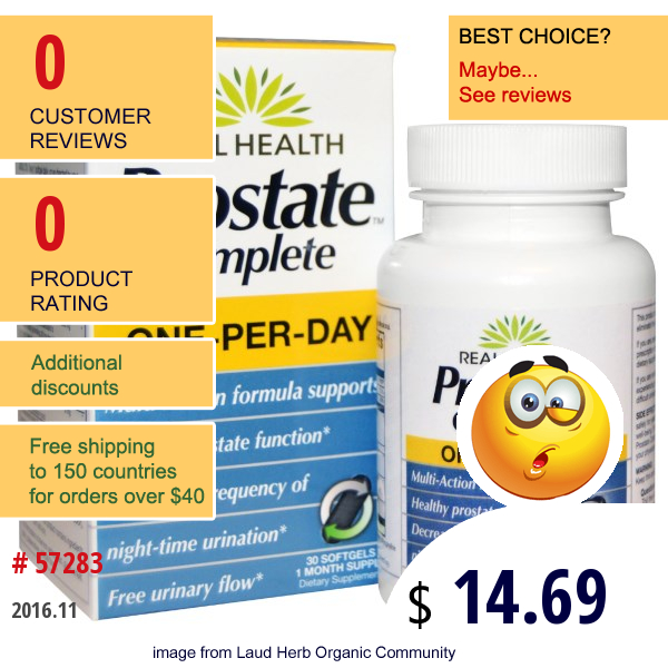 Real Health, Prostate Complete, 30 Softgels