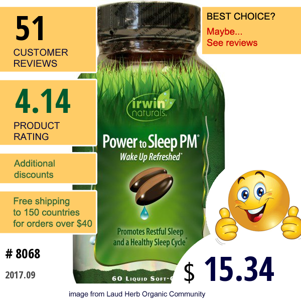 Irwin Naturals, Power To Sleep Pm, 60 Liquid Soft-Gels