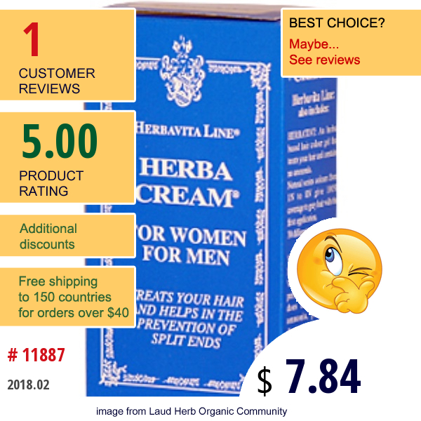 Herbatint, Herba Cream, 3.40 Oz (100 Ml)  