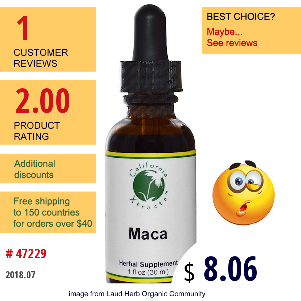 California Xtracts, Maca, 1 Fl Oz (30 Ml)  