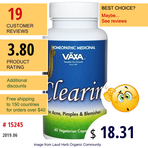 Vaxa International, Clearin, 60 Veggie Caps