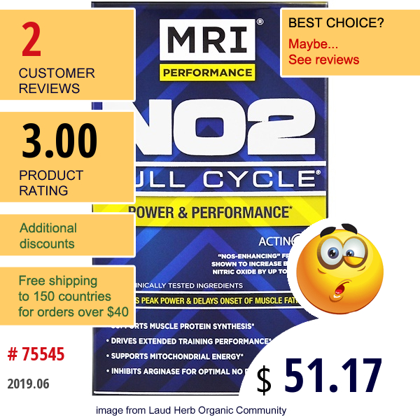 Mri, Mri Performance, No2 Full Cycle, 150 Caplets  