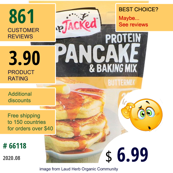 Flapjacked, Protein Pancake And Baking Mix, Buttermilk, 12 Oz (340 G)