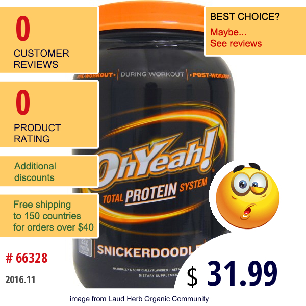 Oh Yeah!, Total Protein System, Snickerdoodle, 2.4 Lbs (1090 G)