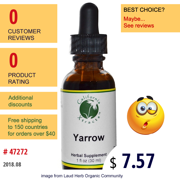 California Xtracts, Yarrow, 1 Fl Oz (30 Ml)  