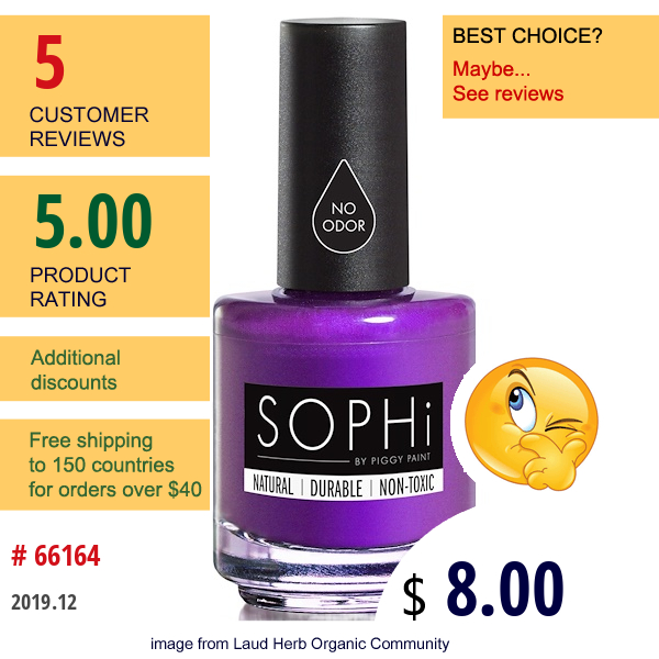 Sophi By Piggy Paint, Nail Polish, Match Maker, 0.5 Fl Oz (15 Ml)  