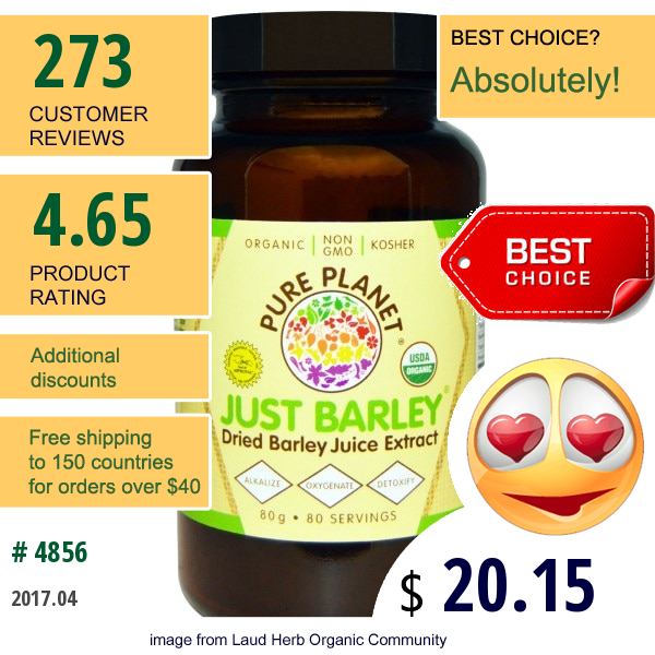 Pure Planet, Organic Just Barley, 80 G