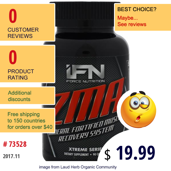 Iforce Nutrition, Zma, Xtreme Series, 90 Capsules