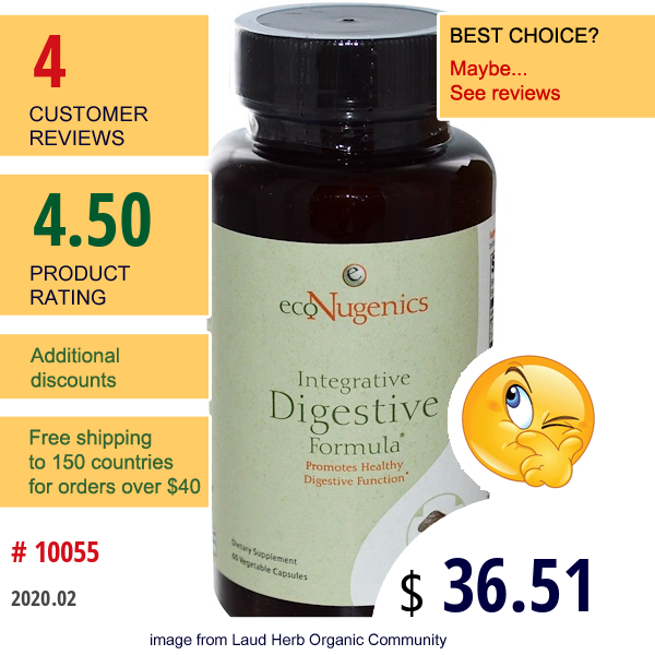 Econugenics, Integrative Digestive Formula, 60 Veggie Caps  