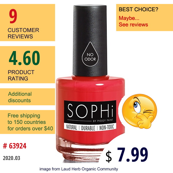 Sophi By Piggy Paint, Nail Polish, Red Bottom Stilettos, 0.5 Fl Oz (15 Ml)  