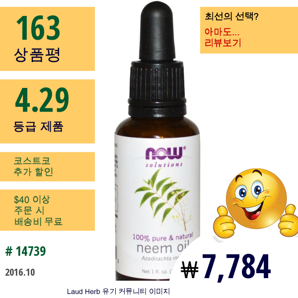 Now Foods, 솔루션스, 님 오일, 1 액량 온스 (30 Ml)