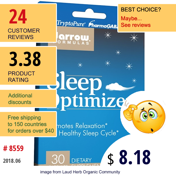 Jarrow Formulas, Sleep Optimizer, 30 Capsules