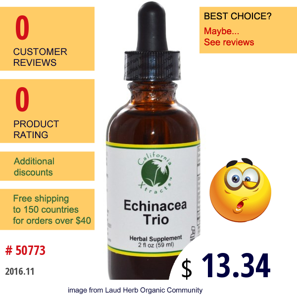 California Xtracts, Echinacea Trio, 2 Fl Oz (59 Ml)  