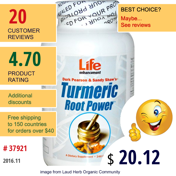 Life Enhancement, Turmeric Root Power, 240 Capsules