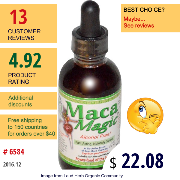 Maca Magic, A Bio-Active Extract Of Raw Maca Hypocotyl,  Alcohol Free, 2 Oz (60 Ml)