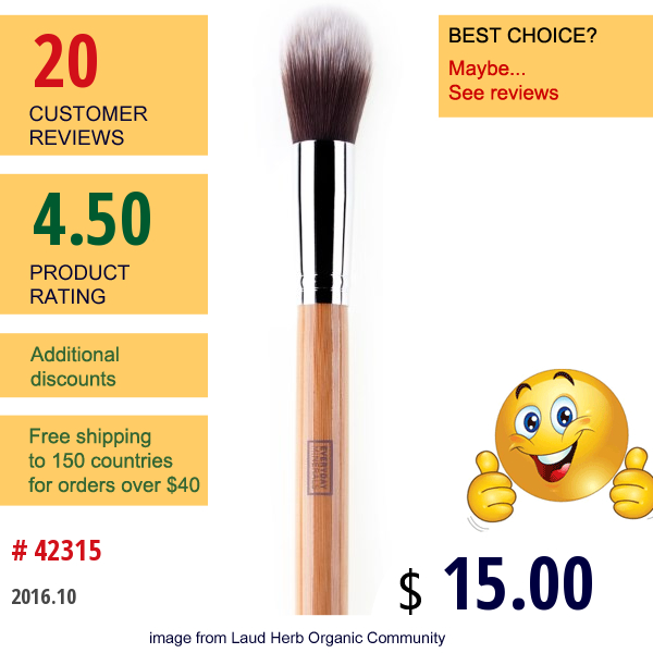 Everyday Minerals, Tapered Sculpting Face Brush