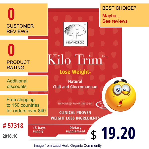 New Nordic Us Inc, Kilo Trim, 45 Tablets  