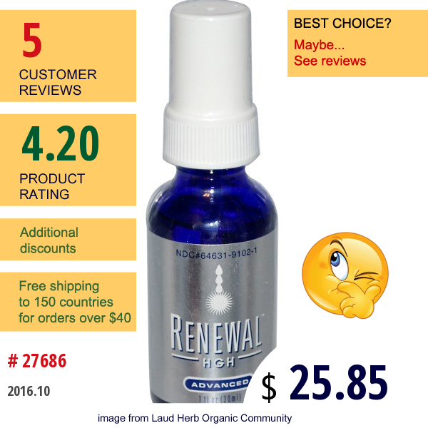 Always Young, Renewal Hgh, Advanced, 1 Fl Oz (30 Ml)  