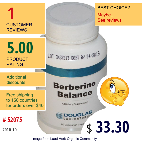 Douglas Laboratories, Berberine Balance, 60 Veggie Caps  