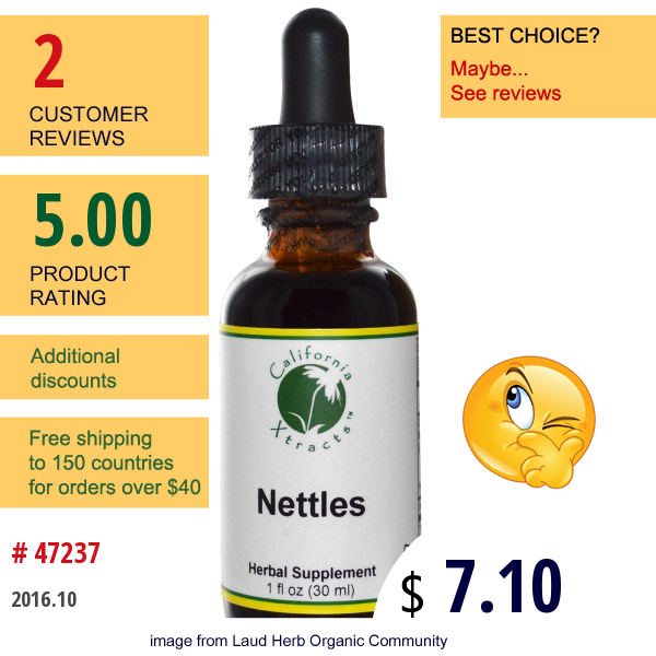 California Xtracts, Nettles, 1 Fl Oz (30 Ml)  