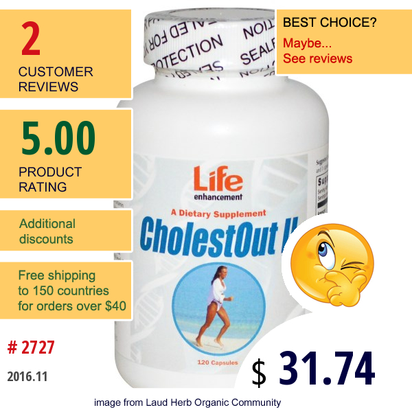 Life Enhancement, Cholestout Ii, 120 Capsules  