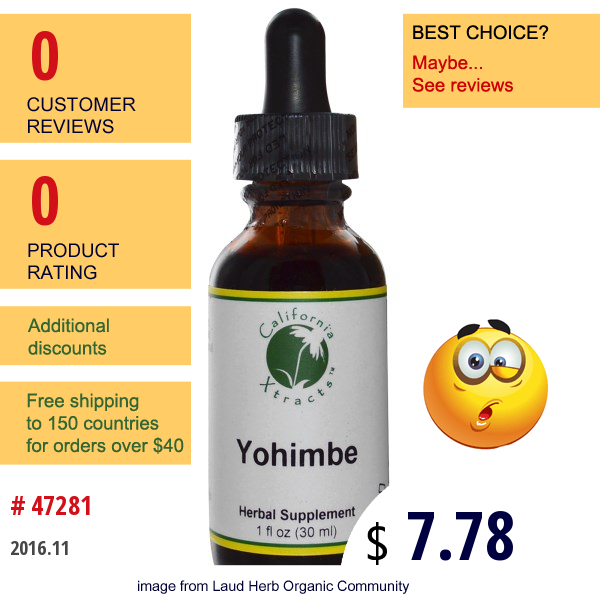 California Xtracts, Yohimbe, 1 Fl Oz (30 Ml)