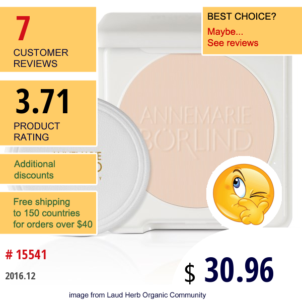 Annemarie Borlind, Compact Powder, Transparent 04, 0.31 Oz (9 G)  