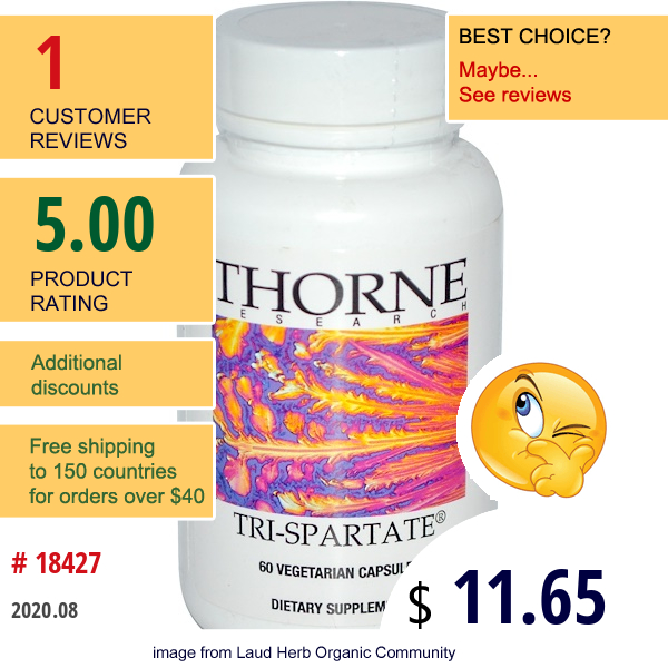 Thorne Research, Tri-Spartate, 60 Veggie Caps  