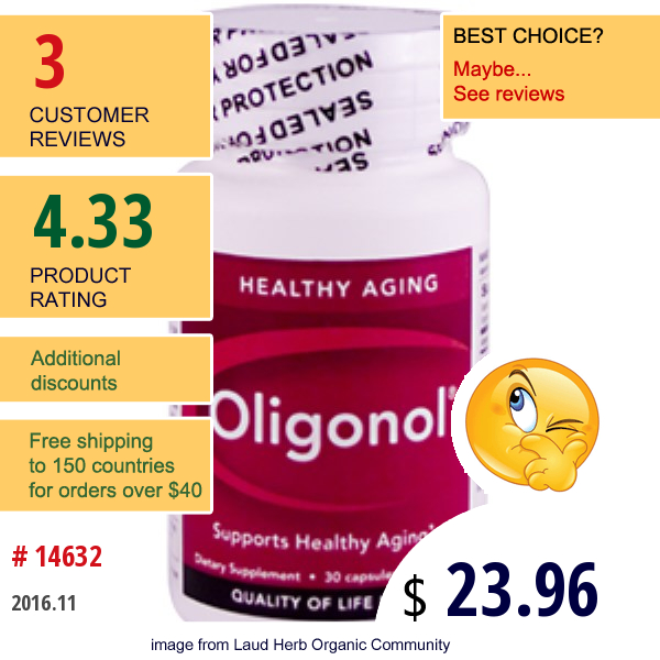 Quality Of Life Labs, Oligonol, 100 Mg, 30 Capsules  