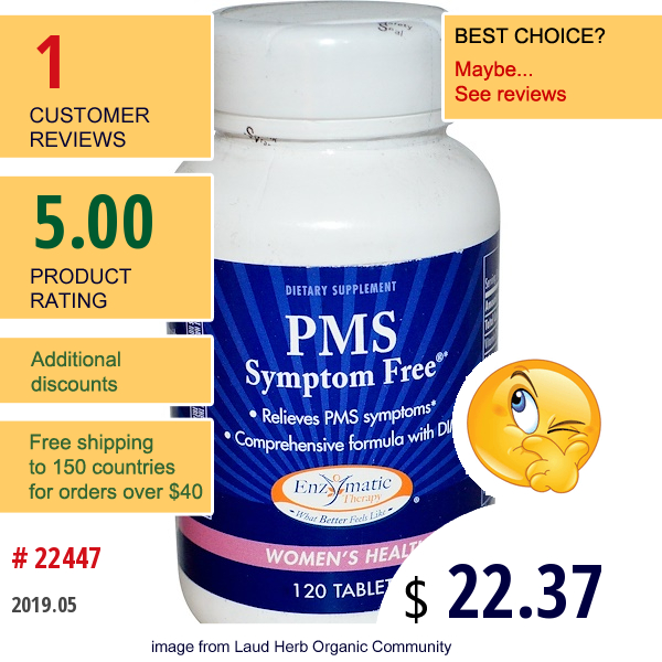 Enzymatic Therapy, Pms Symptom Free, 120 Tablets  