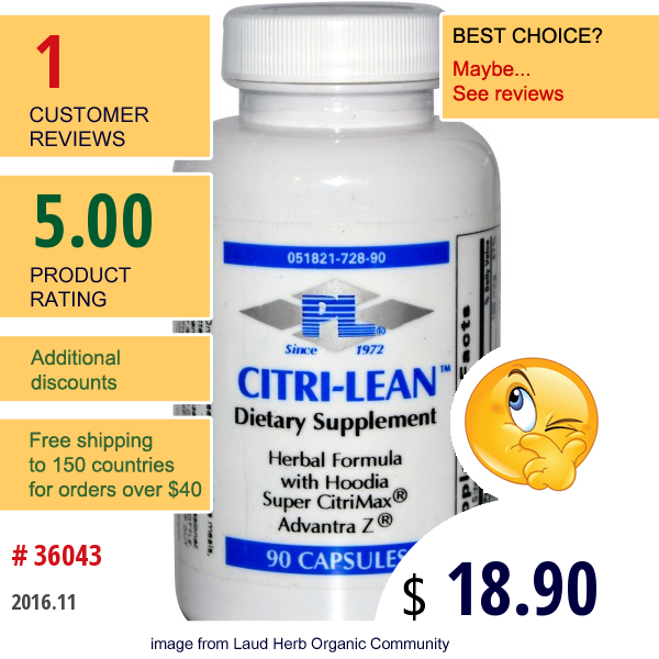 Progressive Laboratories, Citri-Lean, 90 Capsules  