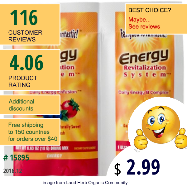 Special, Fatigued To Fantastic!, Energy Revitalization System, Berry Splash, 0.63 Oz (18 G) + 1 Ultracap  
