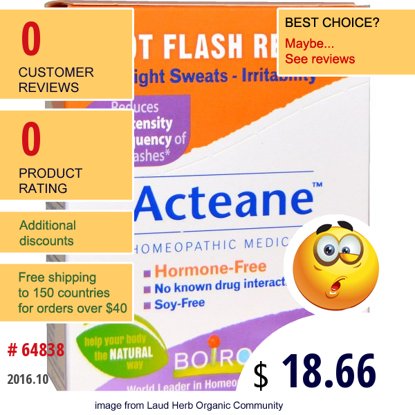 Boiron, Acteane, 120 Tablets