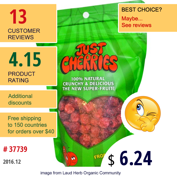 Just Tomatoes Etc!, Just Cherries, 2.5 Oz (70 G)