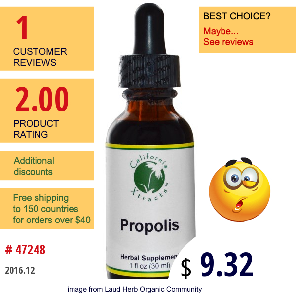 California Xtracts, Propolis, 1 Fl Oz (30 Ml)  