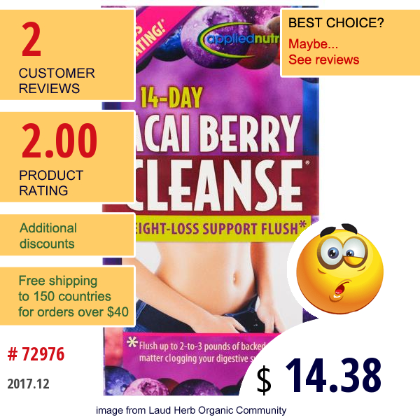 Irwin Naturals, 14-Day Acai Berry Cleanse, 56 Tablets