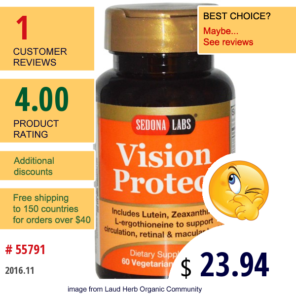 Sedona Labs, Vision Protect, 60 Veggie Caps  