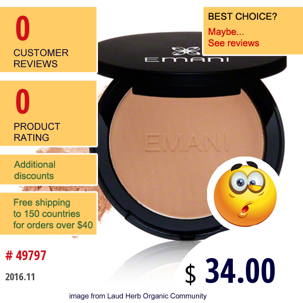 Emani, Flawless Matte Foundation, 292 Golden, 0.42 Oz (12 G)  