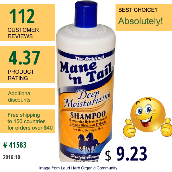 Mane n Tail, Deep Moisturizing Shampoo, 32 Fl Oz (946 Ml)  