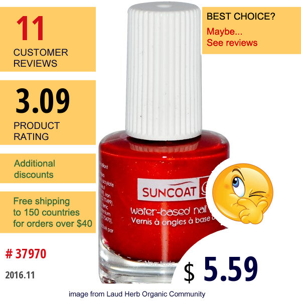 Suncoat Girl, Water-Based Nail Polish, Golden Sunlight, 0.27 Oz (8 Ml)