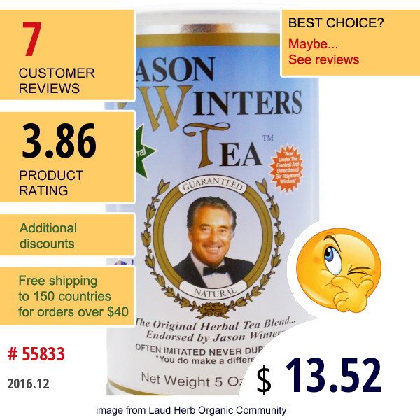 Jason Winters, Tea With Chaparral, 5 Oz (142 G)  