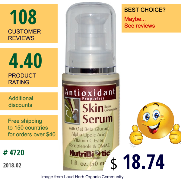 Nutribiotic, Skin Serum, 1 Fl Oz (30 Ml)