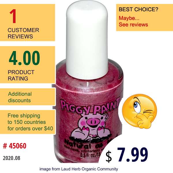 Piggy Paint, Nail Polish, Candy-Coated, 0.5 Fl Oz (15 Ml)  