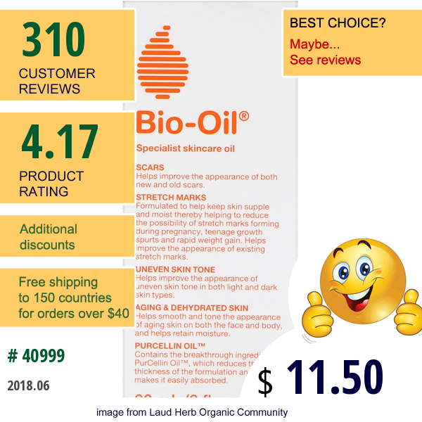 Bio-Oil, Specialist Skincare Oil, 2 Fl Oz (60 Ml)
