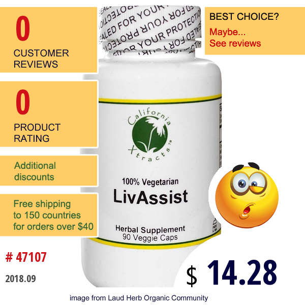 California Xtracts, Livassist, Liver Formula, 90 Veggie Caps  