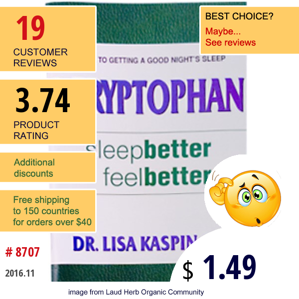 Books, L-Tryptophan, Sleep Better Feel Better By Dr. Lisa Kaspin, Phd, 43 Page Paper-Back Book  