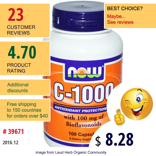 Now Foods, C-1000, 100 Capsules