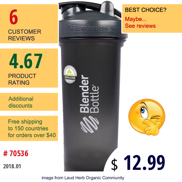 Sundesa, Blenderbottle, Proseries, Pro45, Grey/white, 45 Oz  