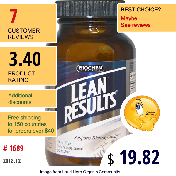 Country Life, Biochem, Sports, Lean Results, 90 Tablets  