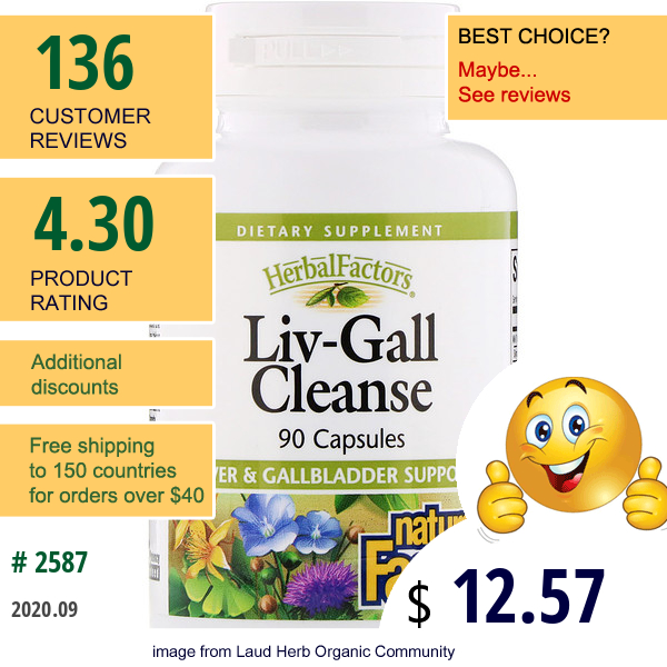 Natural Factors, Liv-Gall Cleanse, 90 Capsules